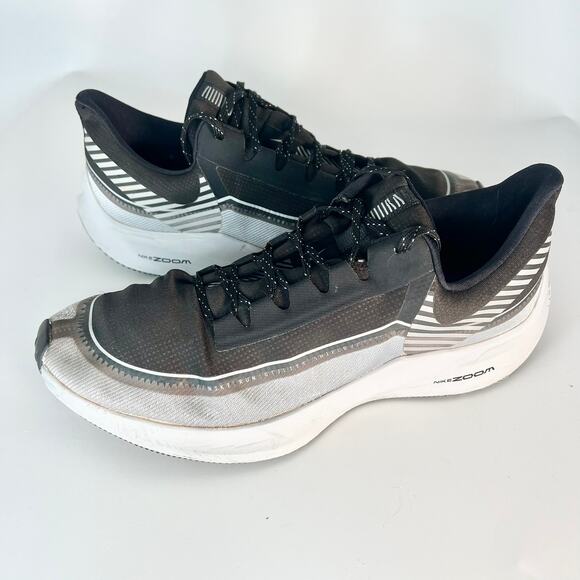 Nike Zoom WinFlo 6 Shield Reflect Silver Running Sneakers Shoes Black Men 11.5 - Picture 1 of 13